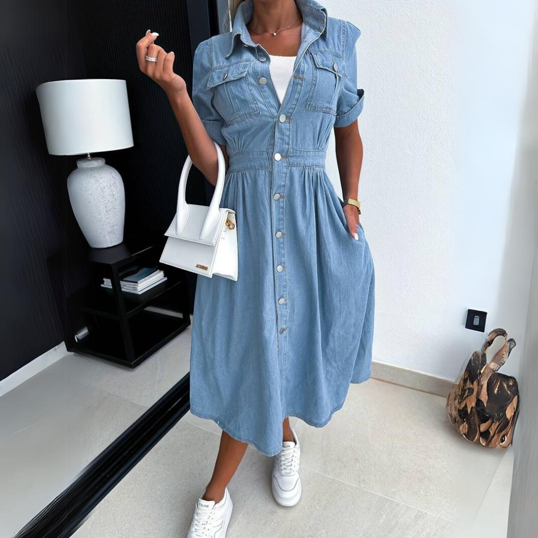 Laluna® | Casual Denim Jurk