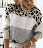 Sara | Trui Met Luipaardprint