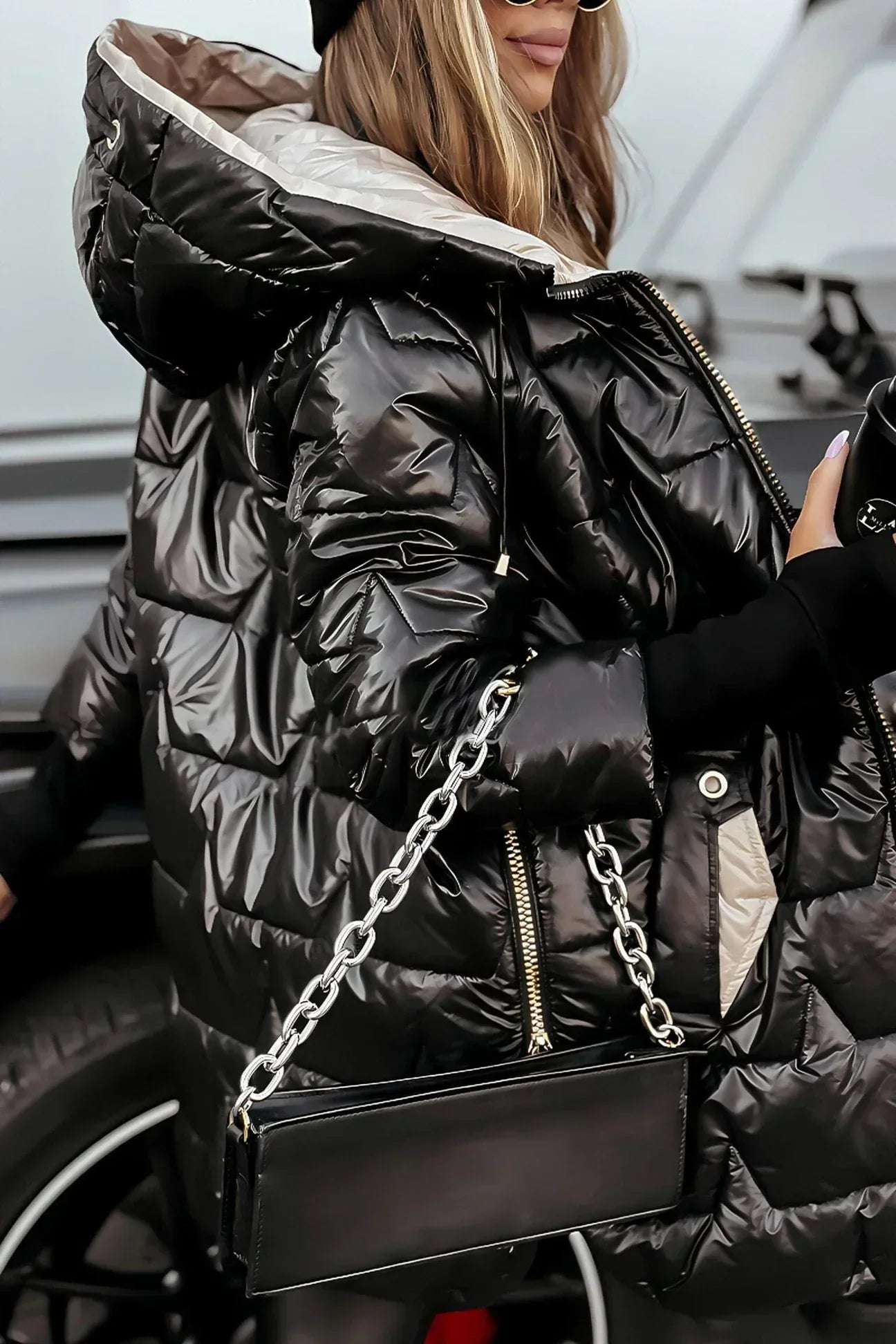 Stijlvolle winterjas met capuchon en padding