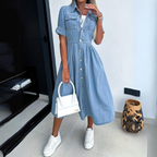 Laluna® | Casual Denim Jurk