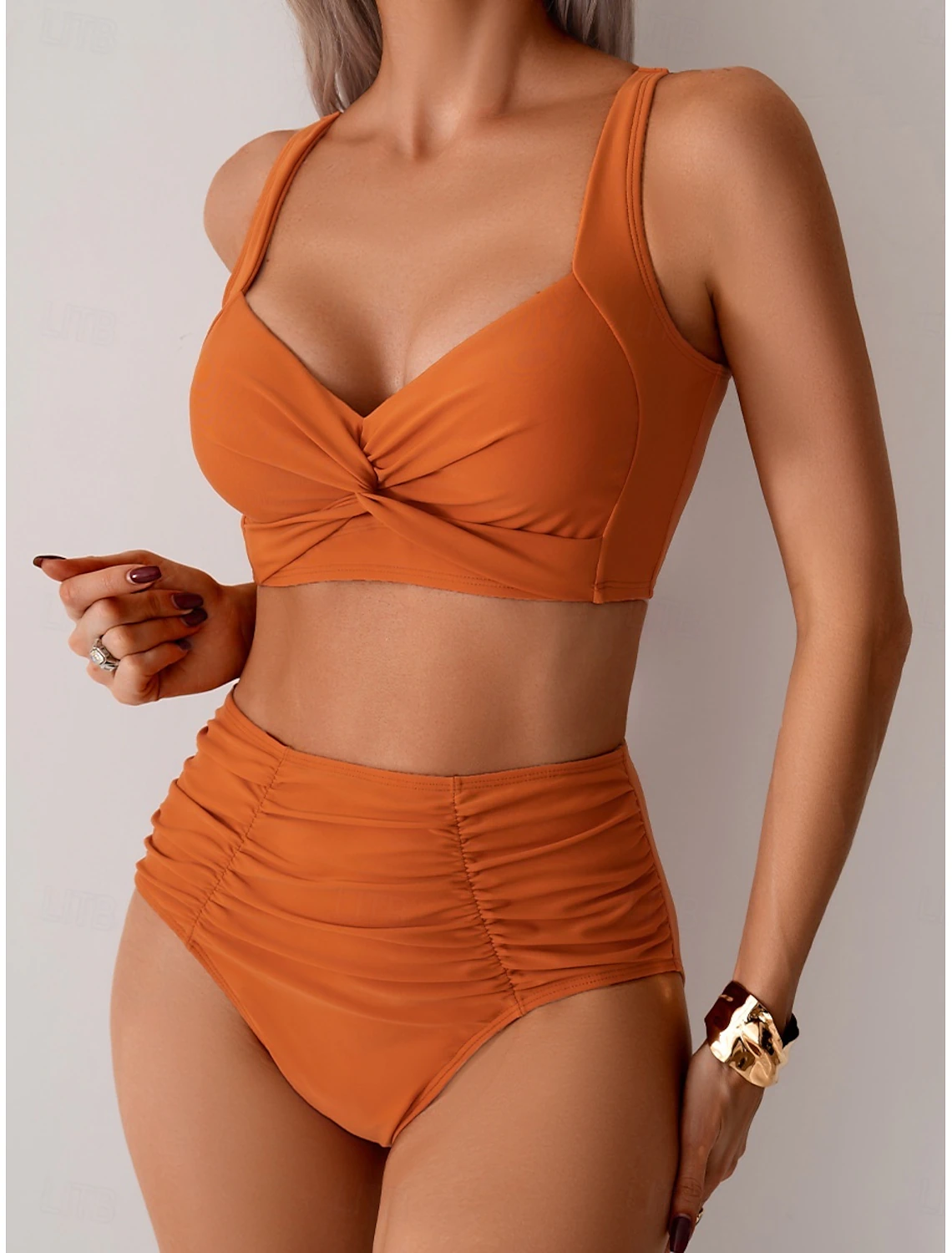 Fatima - Bikini in tessuto plissèret