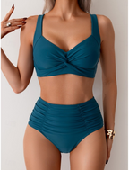 Fatima - Bikini in tessuto plissèret