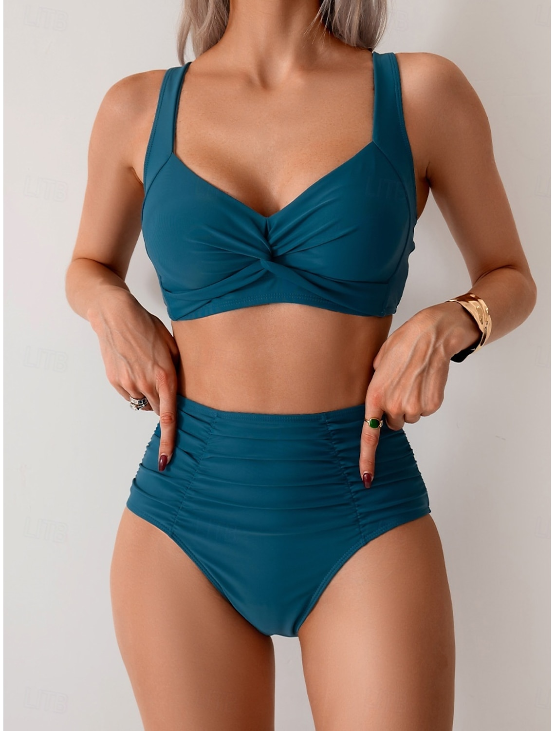 Fatima - Bikini in tessuto plissèret