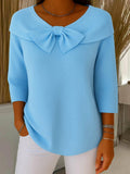 Tiziana | Maglione Girocollo con Fiocco