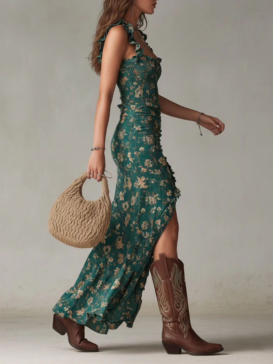 Milou | Bohemien Maxi Jurk ha incontrato Bloemenprint su Zijsplit