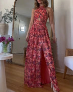 Luna™ |  Maxi Jurk ha incontrato Bloemenprint