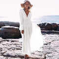 Jasmijn™ - Maxi Witte Ibiza Strandjurk