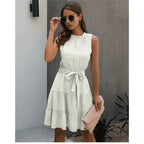 Jill™ - Chique Korte Ibiza Jurk Wit