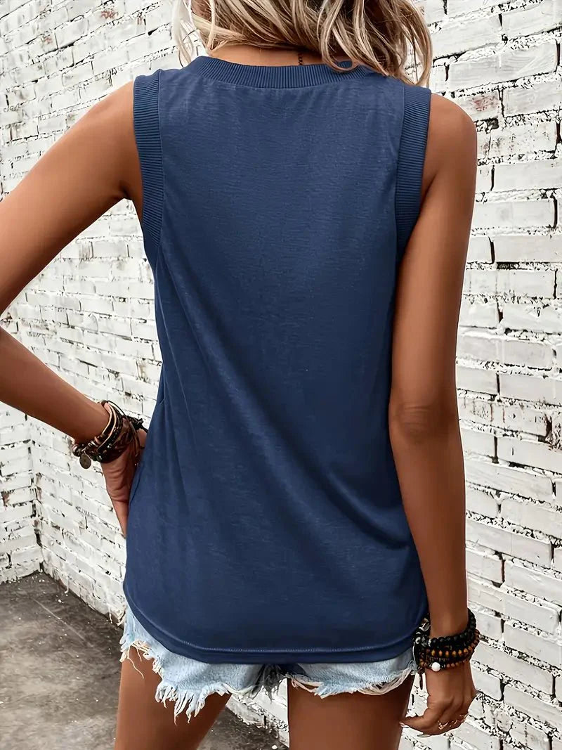 Lenora™ | T-shirt casual con tesoro halslijn