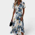 Lisa™ | Midi-jurk moderno con motivo floreale