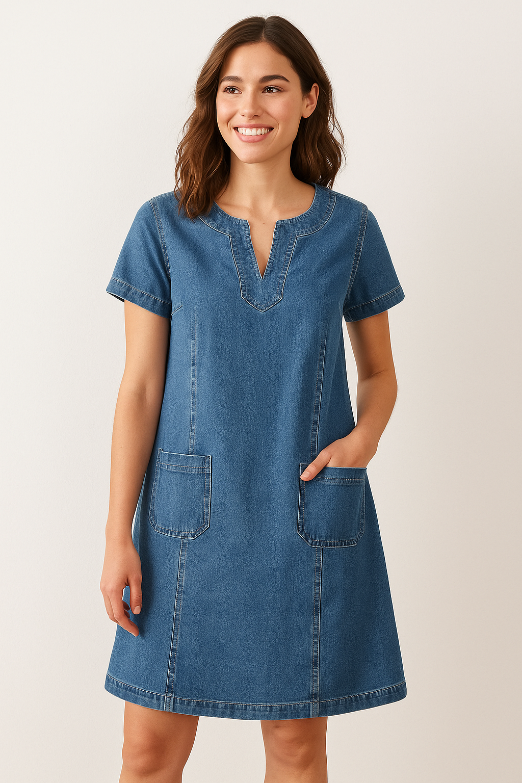 Elly™ - Pantaloni in denim color sangue