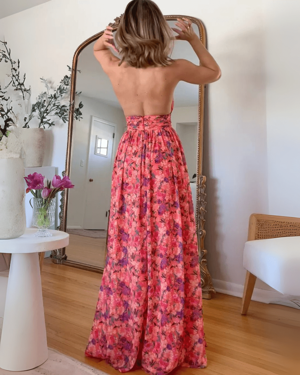 Luna™ |  Maxi Jurk ha incontrato Bloemenprint