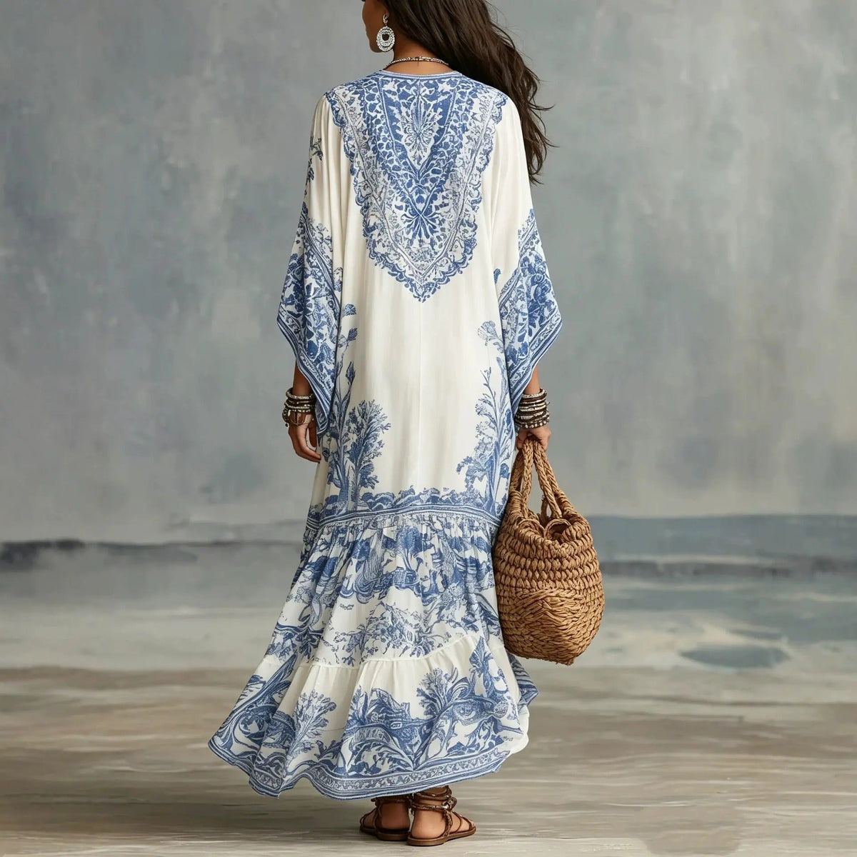 Elvira | Abito Bohémien Maxi Etnico