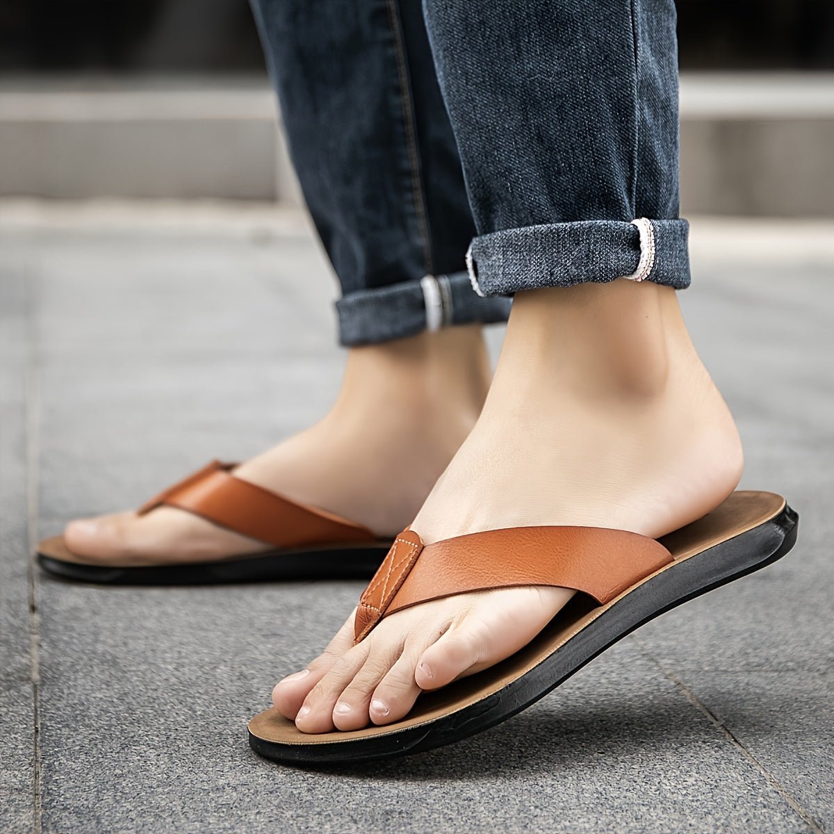 Marcel Klassieke Heren Pantofole con PU Zool