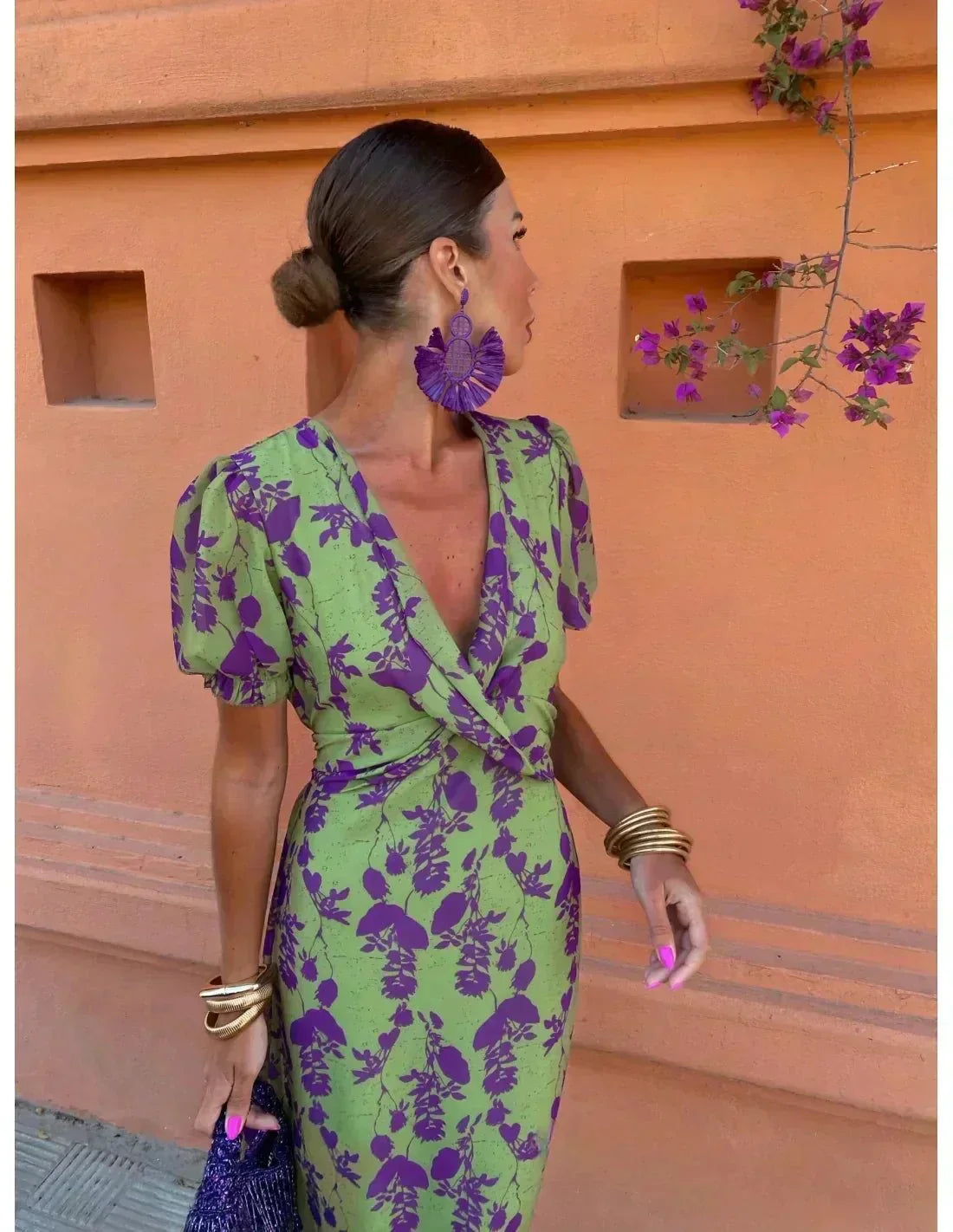 Melys | Elegante vestito gedrukte