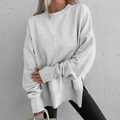 Zolia™ – Felpa oversize con cappuccio color sangue