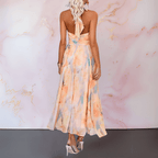 Noemi™ | Elegante stampa acquerello getailleerde