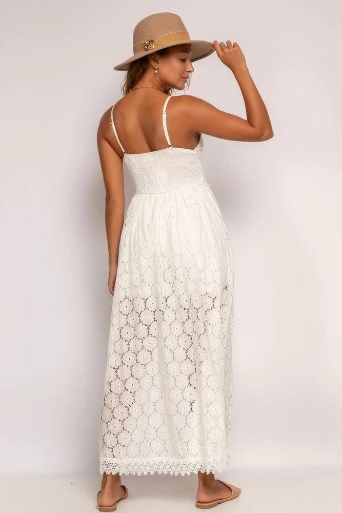 Nina™ Chique Witte Ibiza Jurk