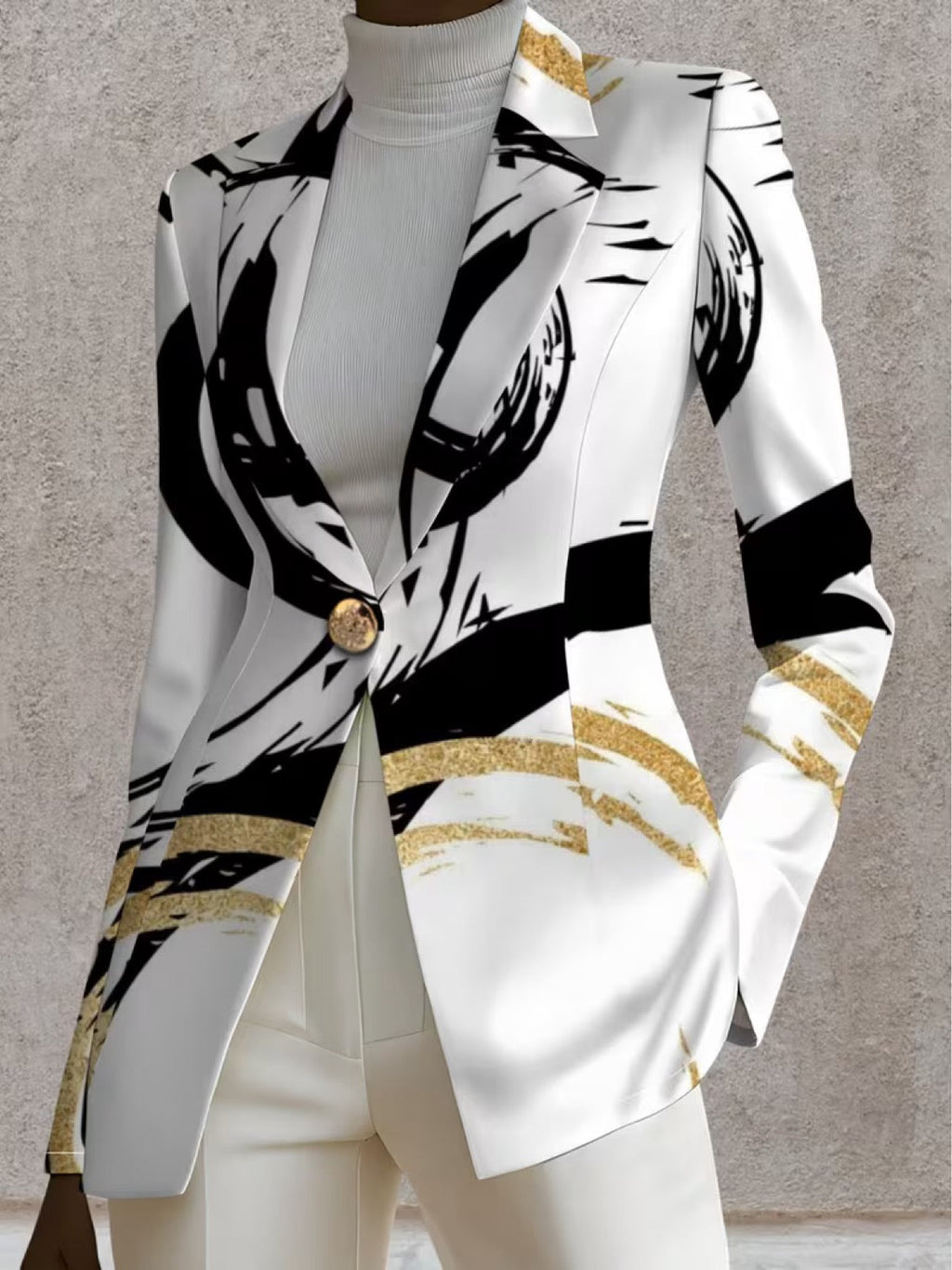 Nerina | Blazer Pennellate Astratte