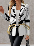 Nerina | Blazer Pennellate Astratte