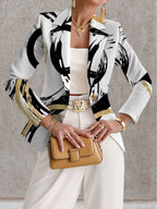 Nerina | Blazer Pennellate Astratte
