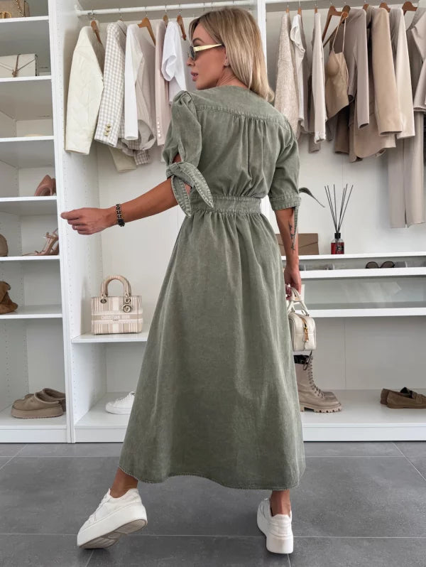LALUNA® | DENIM STRALENDE JURK