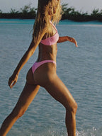 Set bikini monospalla con copricostume