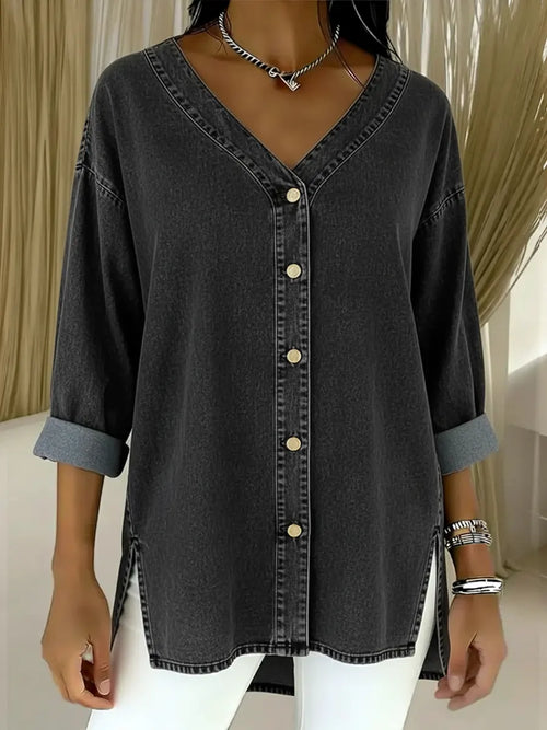 Almira™ – Elegante blusa in denim