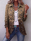Ombretta | Giacca Leopardata Multicolore con Rouches
