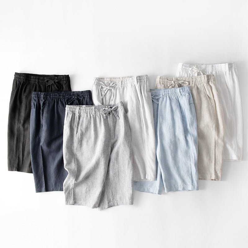 Positano - Shorts in lino con coulisse
