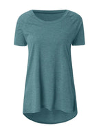 Laluna® | T-shirt met ronde hals en korte mouwen