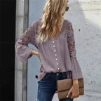 SARA - Blusa in pizzo floreale