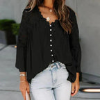 SARA - Blusa in pizzo floreale