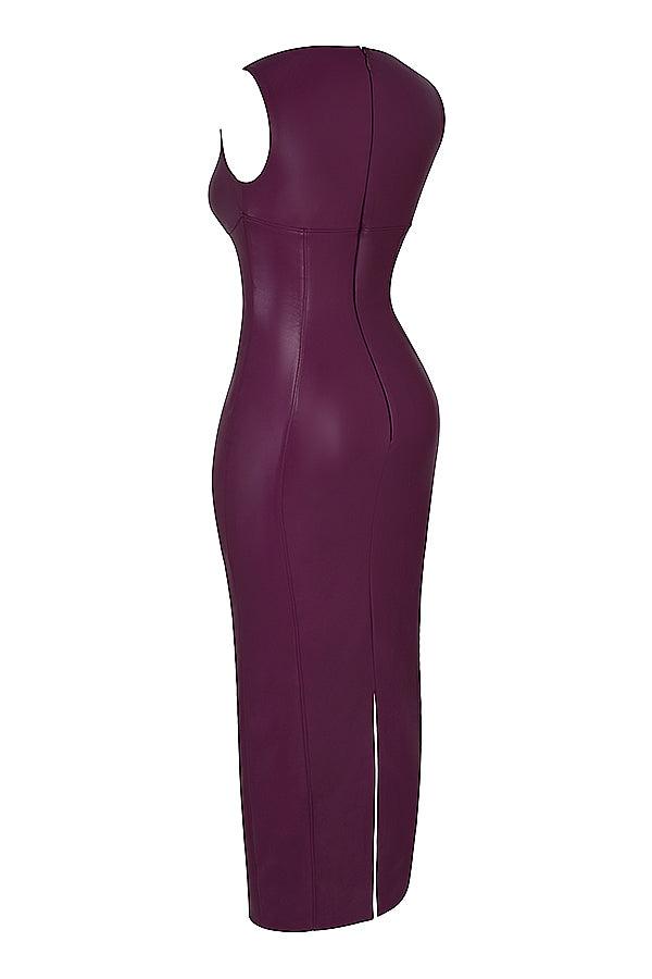 Lisa | Luxe Leren Maxi Jurk