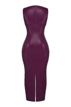 Lisa | Luxe Leren Maxi Jurk