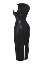 Lisa | Luxe Leren Maxi Jurk