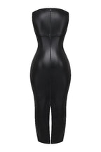 Lisa | Luxe Leren Maxi Jurk