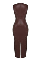 Lisa | Luxe Leren Maxi Jurk