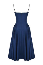 Marloes | Twill Korset Midi Jurk