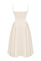 Marloes | Twill Korset Midi Jurk