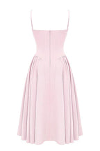 Marloes | Twill Korset Midi Jurk