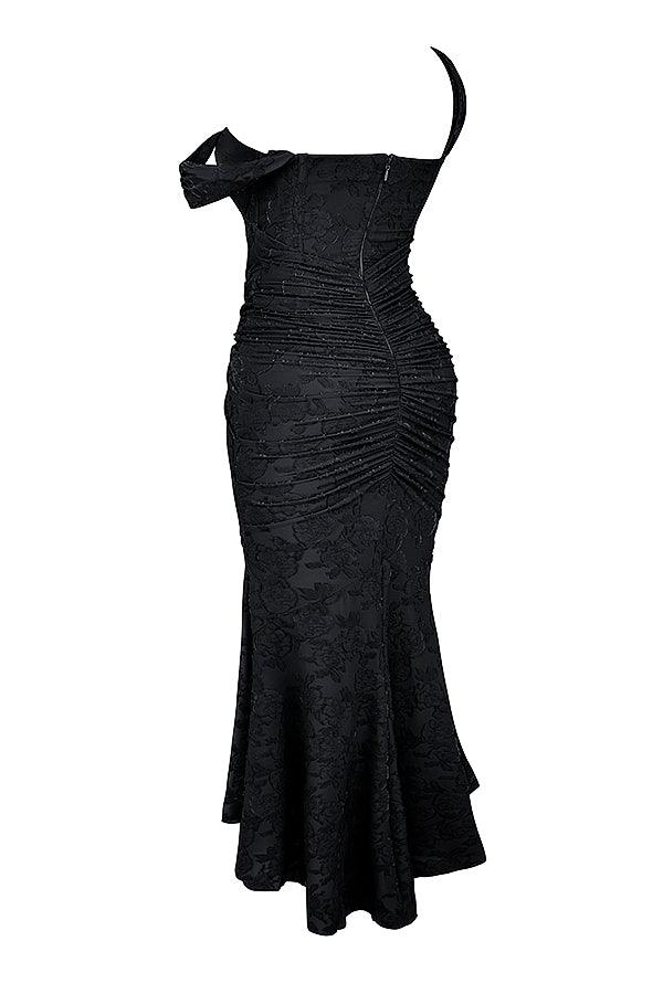 Anouk | Gettextureerd Maxi Jurk