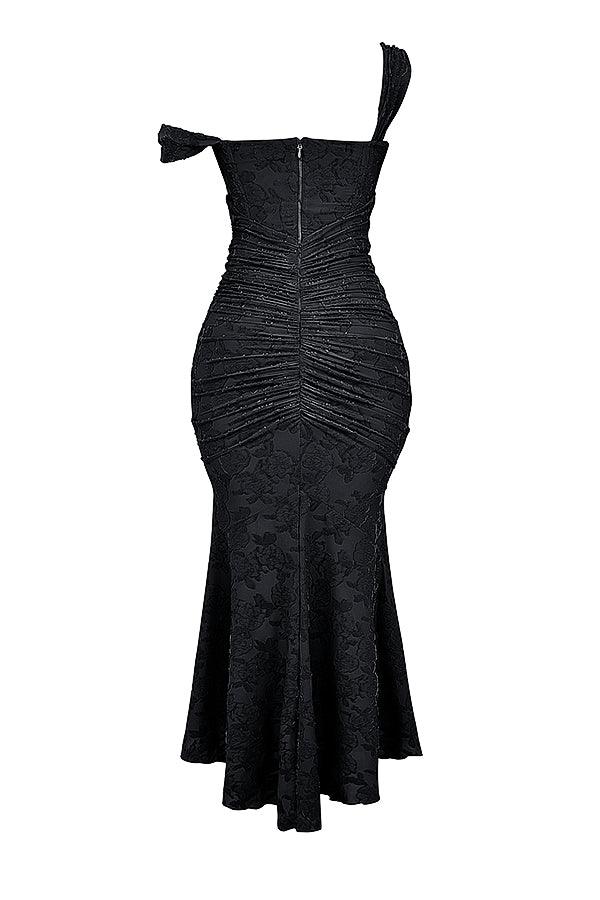 Anouk | Gettextureerd Maxi Jurk