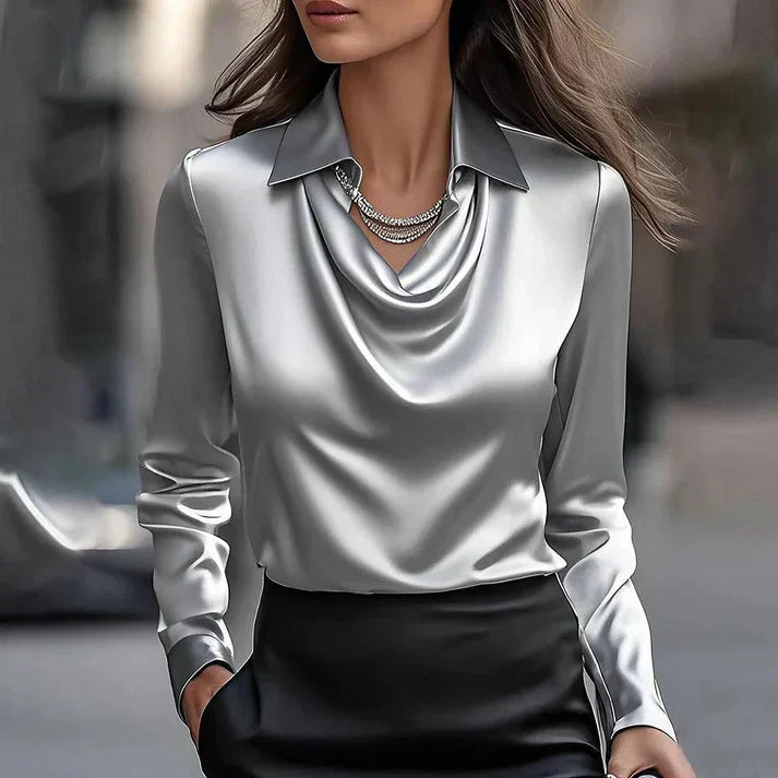 Tivia™ – Blusa lussuosa con rivestimento in cotone