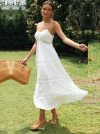 Sophie™ - Witte Maxi Strandjurk