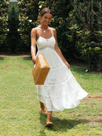 Sophie™ - Witte Maxi Strandjurk