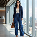 Elvara™ – Jeans alti a gamba larga con silhouette elegante