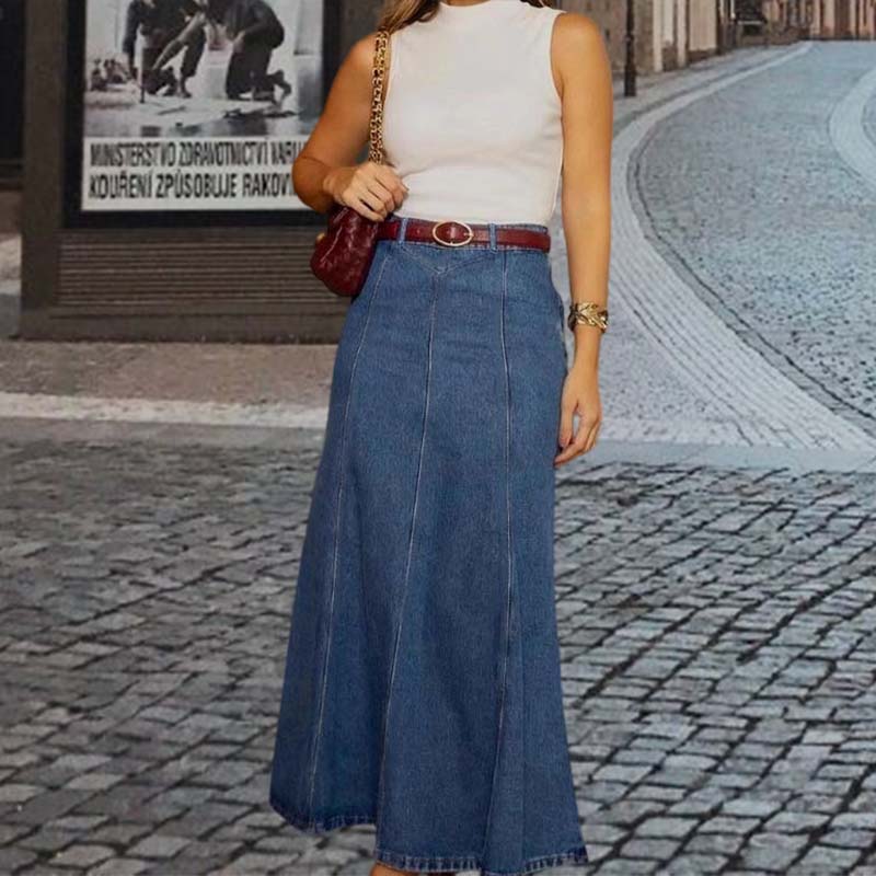 Élise™ – Gonna con silhouette in denim scolpito