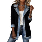 Marina | Giacca Denim Bimateriale