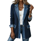 Marina | Giacca Denim Bimateriale
